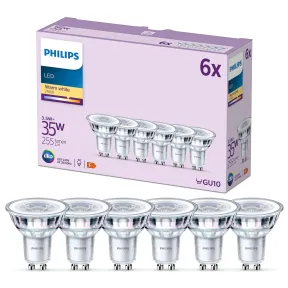 Paquete de 6 lámparas Philips LED Classic 35W