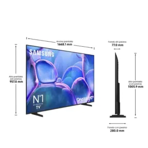 Samsung 75" Smart TV LED 4K UHD Crystal TU75U7025F