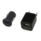 Set de Cargador USB LogiLink PA0076, 220V y 12V