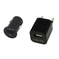 Set de Cargador USB LogiLink PA0076, 220V y 12V