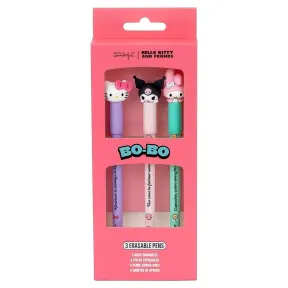 Set de Bolígrafos Borrables: Hello Kitty, My Melody, Kuromi