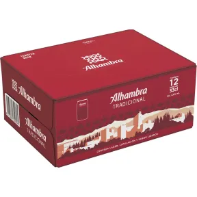 Cerveza Tradicional Alhambra 36x33cl (3 paquetes de 12)