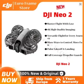 Drone portátil DJI Neo2 4K con cámara estabilizada y protección.