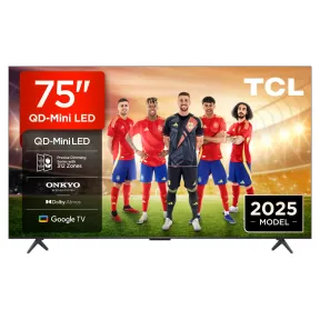 TCL 75Q6C TV 75" 4K QD-Mini LED con Google TV y Dolby Atmos