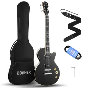 Kit de Guitarra Eléctrica LP de 39" Donner DLP-124B negra