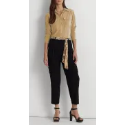 Camisa de crepé de mujer Ralph Lauren