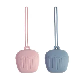 Caja de almacenamiento para chupetes de silicona, 2 piezas.