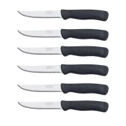 Set de 6 Piezas de Polipropileno Negros Apto para Lavavajillas