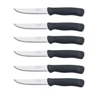 Set de 6 Piezas de Polipropileno Negros Apto para Lavavajillas