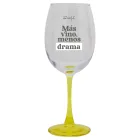 Copa de vino Más vino, menos drama - Mr. Wonderful 47 cl.