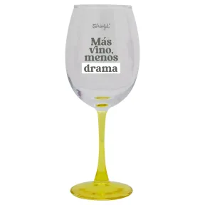 Copa de vino Más vino, menos drama - Mr. Wonderful 47 cl.