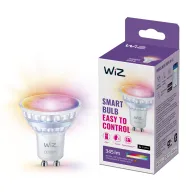 Bombilla LED inteligente GU10 WiZ de cristal - 50W RGB