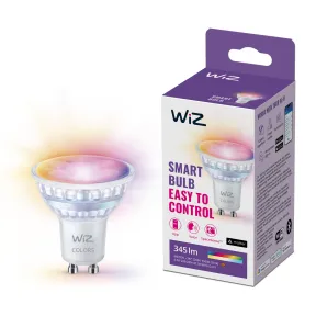 Bombilla LED inteligente GU10 WiZ de cristal - 50W RGB