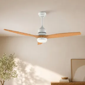 Ventilador de Techo EVVO V540 Wood con LED y Control Remoto