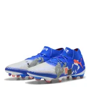 Botas de Fútbol Puma Future 8 Adultos Firm Ground - Blanco/Azul