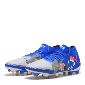 Botas de Fútbol Puma Future 8 Adultos Firm Ground - Blanco/Azul