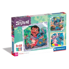 Puzzle Disney Stitch - 3 Supercolor de Clementoni