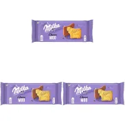 Galletas Milka Choco Moo con Chocolate de Leche, 120g (Pack 3)