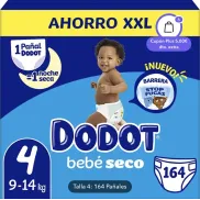 Dodot talla 4 - 164 pañales secos a solo 0.25€ cada uno