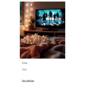 Cine Corte Inglés: 3x2 Exclusivo Online