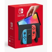 Nintendo Switch OLED - Blanco y Neón Azul/Rojo
