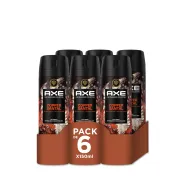 Desodorante en aerosol Axe Copper Santal para hombre 6 x 150ml