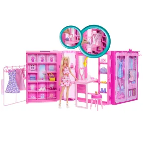 Muñeca rubia con armario de ensueño Barbie Dream Closet