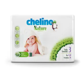 Pañales Infantiles Chelino Nature Talla 3 (4-10 kg) - 216 unidades