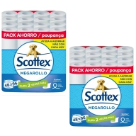 Papel Higiénico Megarollo Scottex, 96 Rollos en Total