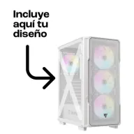 Garrison Tempest ATX Blanca con Cristal Templado y ARGB