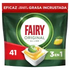 Cápsulas de Lavavajillas Fairy Limón Original, 41 Unidades