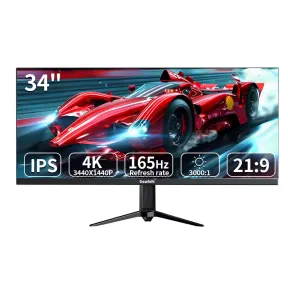 Monitor Gawfolk GF340B de 34", 4K, 165Hz, Negro, Ideal para Juegos