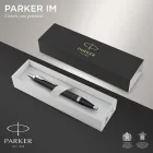 Bolígrafo PARKER IM Negro Mate con Detalles Cromados