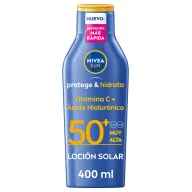 Protector Solar NIVEA SUN FP50+ - Hidrata y Protege - 400 ml