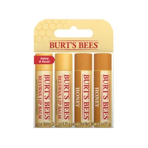 Bálsamo Labial Hidratante Burt's Bees - Pack Económico 4x4,25g