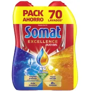 Detergente Todo en 1 Somat Excellence Duo Gel Frescor 140 lavados