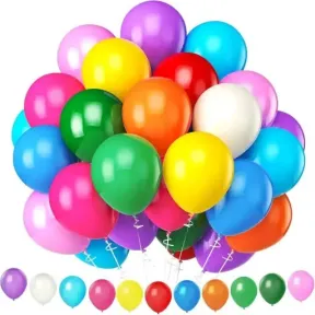 30cm de globos de látex: 110 unidades