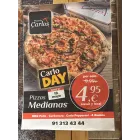Pizza Mediana a 4,95€ | 13 de Mayo | Pizzería Carlos