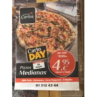 Pizza Mediana a 4,95€ | 13 de Mayo | Pizzería Carlos