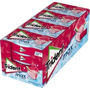 Chicles Trident Max Frost sin Azúcar 16 blísters Sandía