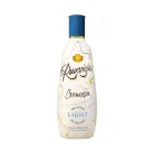 Licor de crema de orujo RUAVIEJA light, mini botella 60% menos azúcar