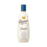 Licor de crema de orujo RUAVIEJA light, mini botella 60% menos azúcar