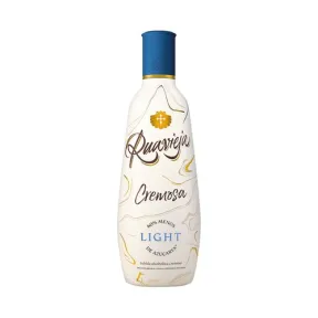 Licor de crema de orujo RUAVIEJA light, mini botella 60% menos azúcar