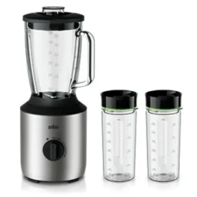 Batidora Braun JB 3272 SI PowerBlend 3 con botellas Smoothie2Go