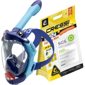 Máscara Integral CRESSI Kiddy para Niños - Antivaho y Segura