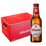 Cerveza Lager Suave Alhambra Tradicional, Pack 24 Botellas
