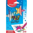 Rotuladores Glitter Color'Peps Maped, 10 Unidades Lavables