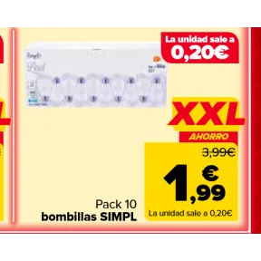 Pack de 10 Bombillas LED E27 por solo 20 céntimos