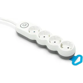 Regleta de 4 enchufes Garza Power con Interruptor y Plano