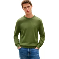 Suéter de Algodón Verde para Hombre - Tommy Hilfiger Essential